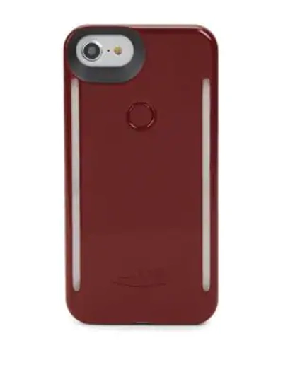 Shop Lumee Light-up Iphone 8 Plus Case In Plum Noir