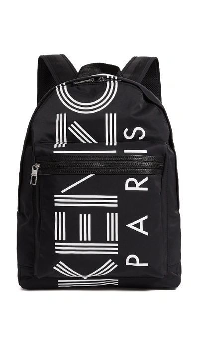 Shop Kenzo Sport Nylon Backpack In Black