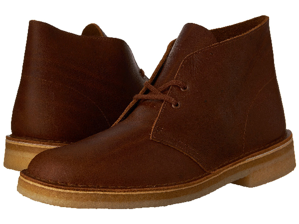 clarks desert boot tan tumbled leather