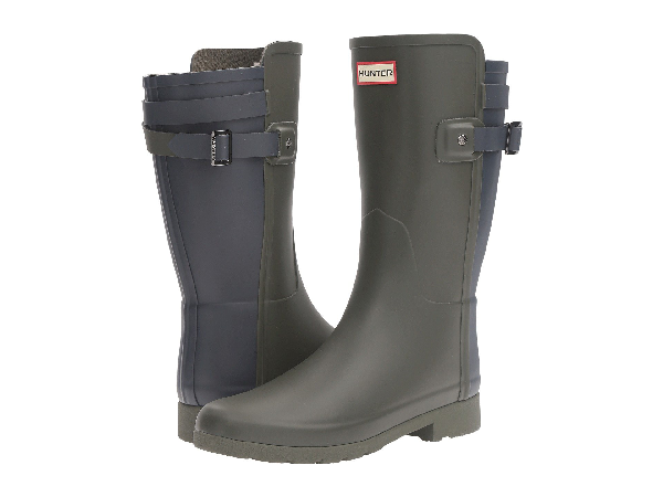 hunter original refined back strap rain boots