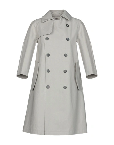 Shop Marni Overcoats In Grey