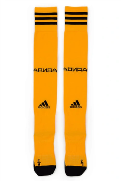 Shop Gosha Rubchinskiy Opening Ceremony  X Adidas Socks In Orange - 3