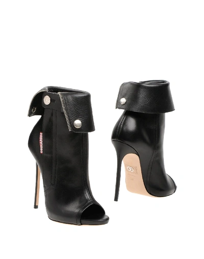 Shop Dsquared2 Woman Ankle Boots Black Size 9 Calfskin