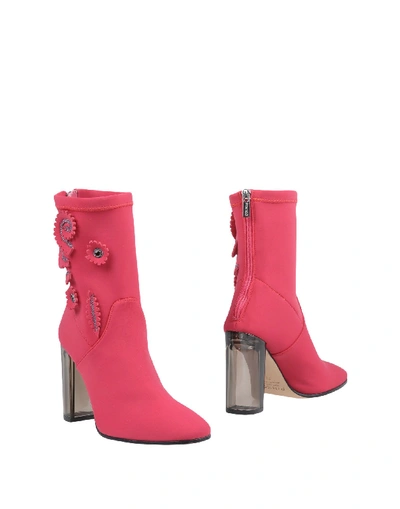 Shop Pinko Ankle Boot In Fuchsia