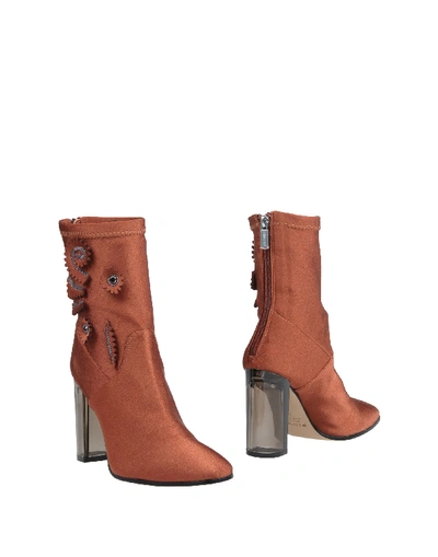 Shop Pinko Ankle Boot In Rust