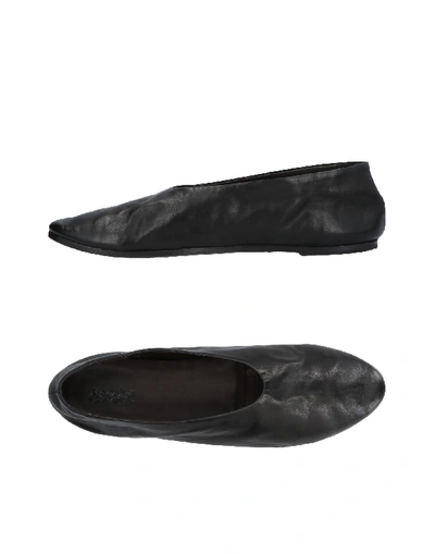 Shop Marsèll Ballet Flats In Black