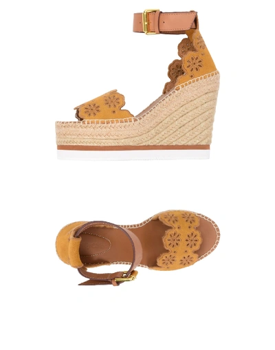 Shop See By Chloé Sandals In Ocher