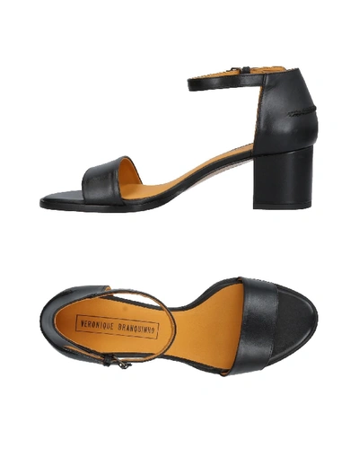 Shop Veronique Branquinho Sandals In Black