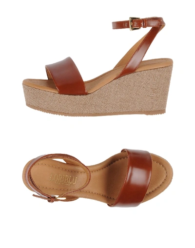 Shop Loriblu Sandals In Brown