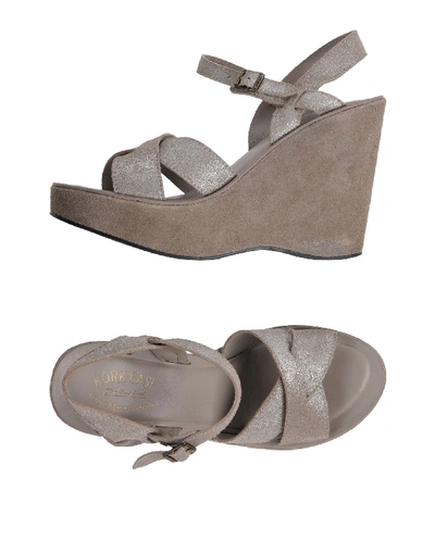 Shop Kork-ease Sandals In Grey