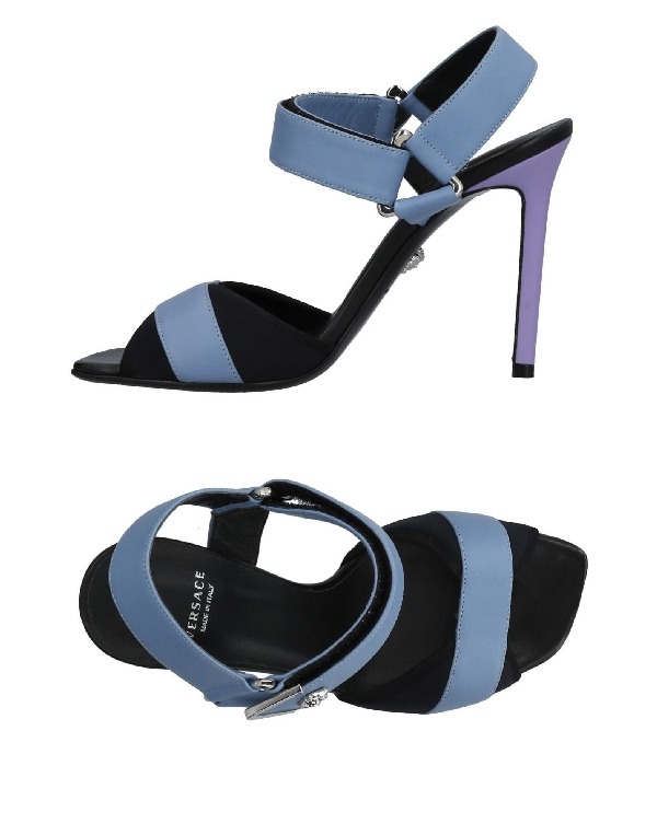 versace blue sandals