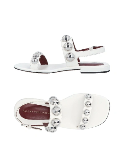 Shop Marc By Marc Jacobs Sandals In White