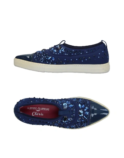 Shop Alberto Guardiani Sneakers In Blue