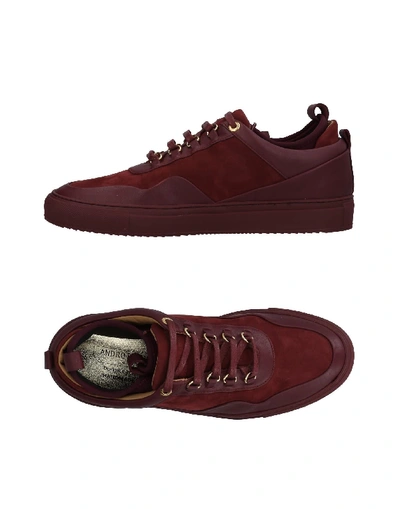 Shop Android Homme Sneakers In Maroon