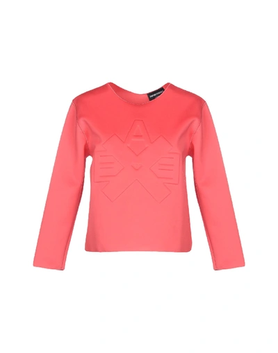 Shop Emporio Armani Sweatshirt In Coral