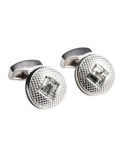 Shop Tateossian Cufflinks And Tie Clips In Silver