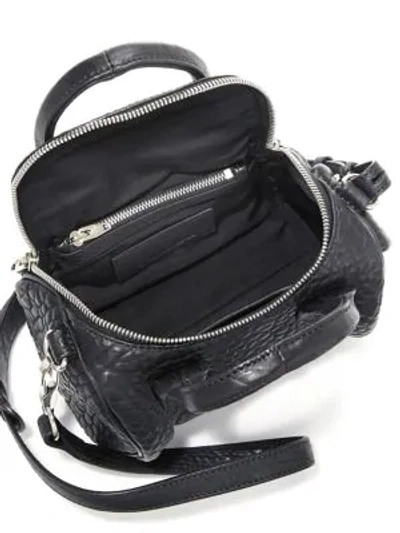 Shop Alexander Wang Mini Rockie Pebbled Leather Bag In Black