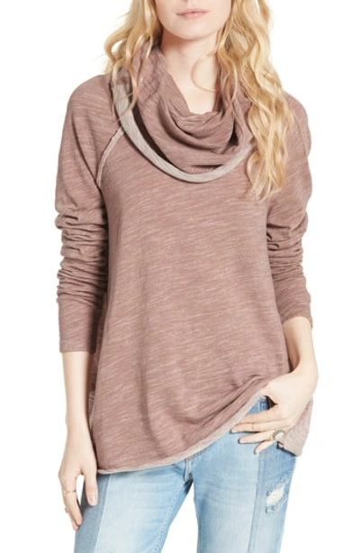Free People beach Cocoon Cowl Neck Pullover In Rose ModeSens
