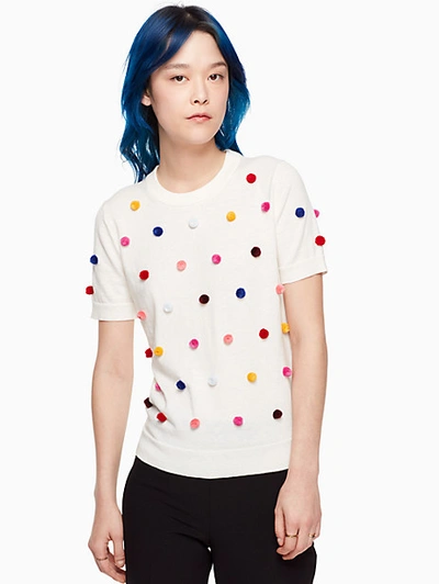 Kate Spade Spice Things Up Pom Sweater In Cream ModeSens