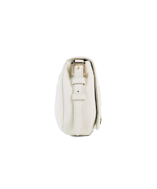 Roberto Cavalli Women's White Leather Small Cross-body Saddle Bag In ...