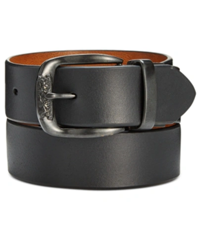 Shop Levi's Men's Smooth Leather Reversible Belt In Black/tan
