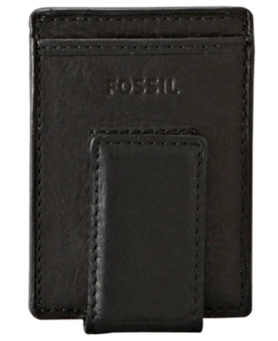 Shop Fossil Men's Neel Trifold Wallet In Black