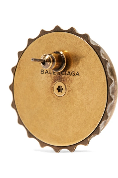 Shop Balenciaga Gold-tone Earring