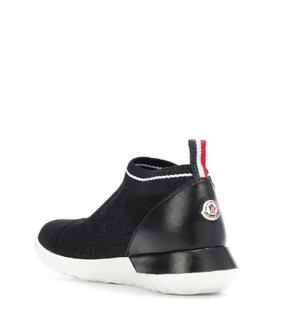 Shop Moncler Giroflee Sock Sneakers In Black