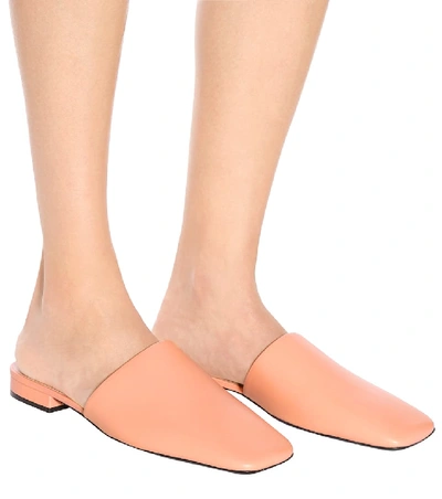 Shop Acne Studios Tessey Leather Slippers In Female