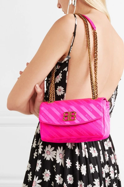 Balenciaga BB Round M Charm Shoulder Bag - Pink Shoulder Bags, Handbags -  BAL145660