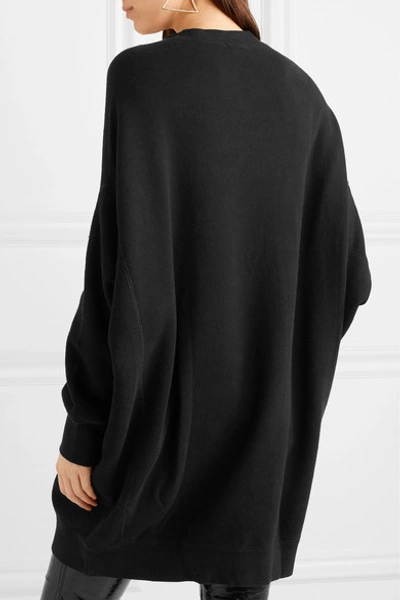 Shop R13 Cotton-blend Mini Dress In Black