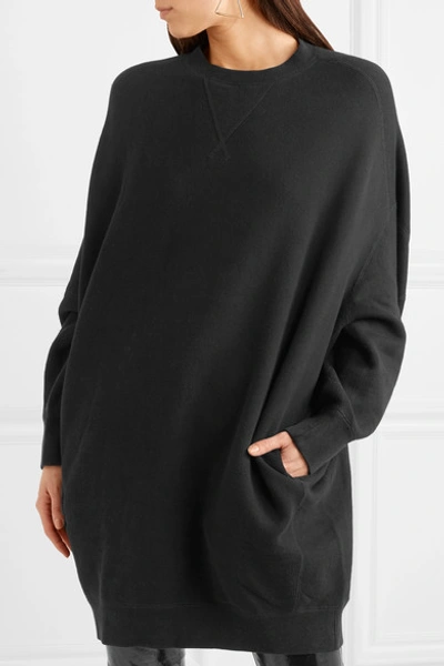 Shop R13 Cotton-blend Mini Dress In Black
