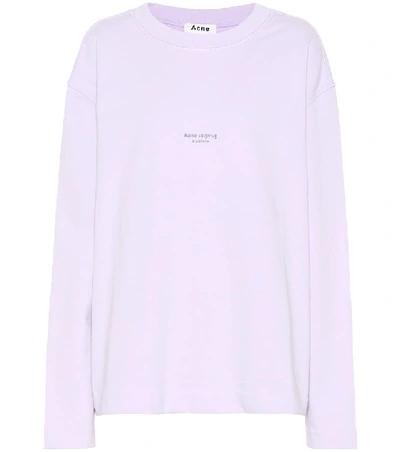 Shop Acne Studios Printed Cotton Sweatshirt