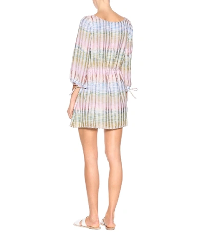 Shop Athena Procopiou Cosmic Dancer Cotton-blend Dress In Multicoloured