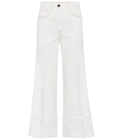 Shop Miu Miu High-waisted Jeans In White