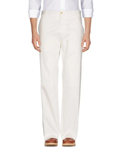 Shop Ps By Paul Smith Casual Pants In Ivory