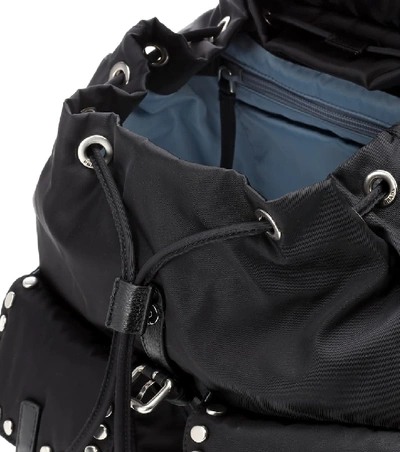 Shop Prada Etiquette Studded Backpack In Female