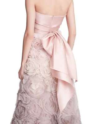 marchesa notte strapless ombre gown
