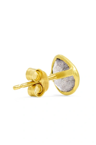 Shop Pippa Small 18-karat Gold Labradorite Earrings