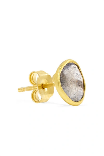 Shop Pippa Small 18-karat Gold Labradorite Earrings