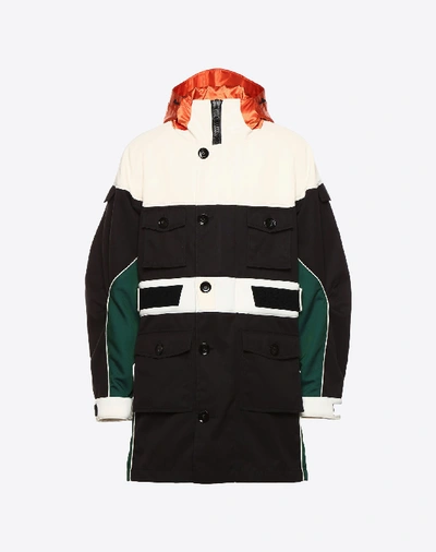 Shop Valentino Casual Technical Jacket In Black