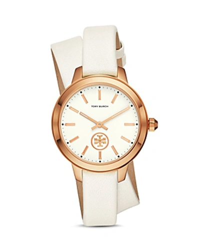 Shop Tory Burch Collins Watch, 38mm In White