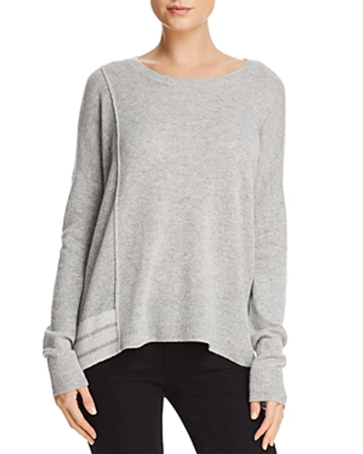 Shop Atm Anthony Thomas Melillo Schoolboy Cashmere Sweater In Heather Gray