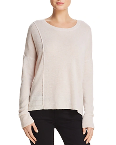 Shop Atm Anthony Thomas Melillo Schoolboy Cashmere Sweater In Lunar/chalk