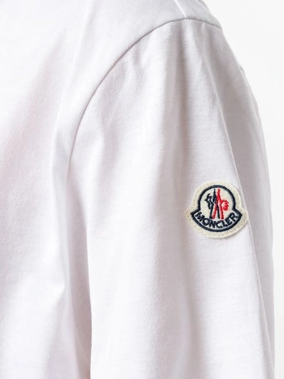 Shop Moncler Logo Patch T-shirt In White