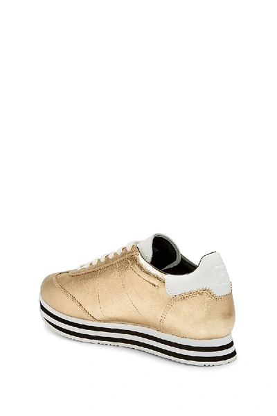 Shop Rebecca Minkoff Susanna Sneaker In Gold