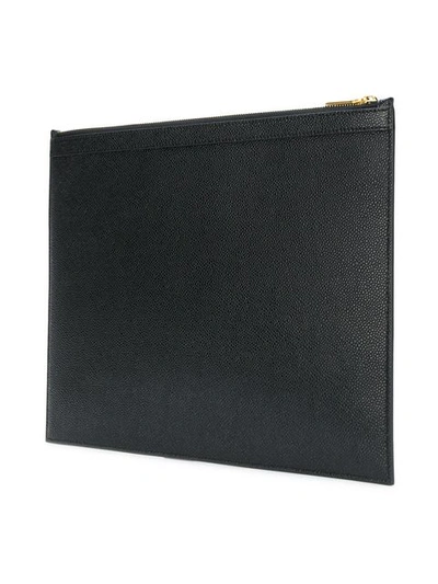 Shop Thom Browne Hector Zipped Document Holder In Black