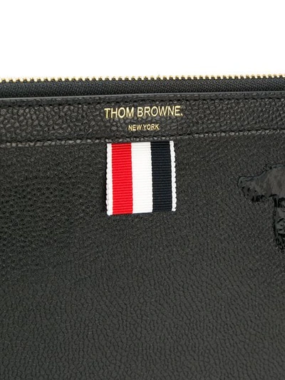 Shop Thom Browne Hector Zipped Document Holder In Black