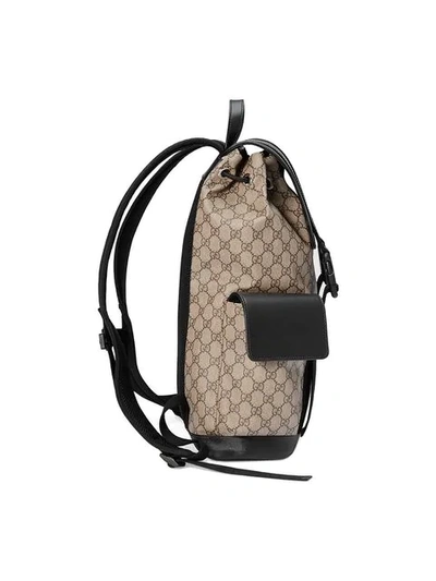 Shop Gucci Soft Gg Supreme Backpack In Brown ,black