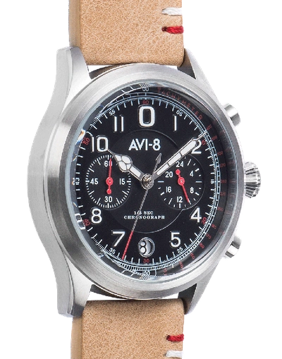 Shop Avi-8 Flyboy Lafayette Watch In Beige